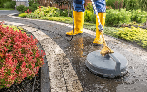 pathway power washing